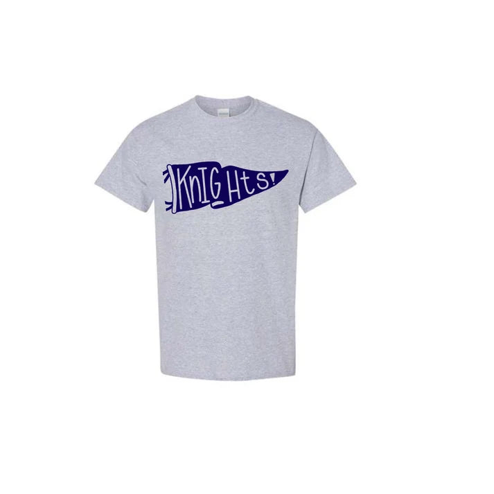 Navy Knights Flag Gildan T-Shirt
