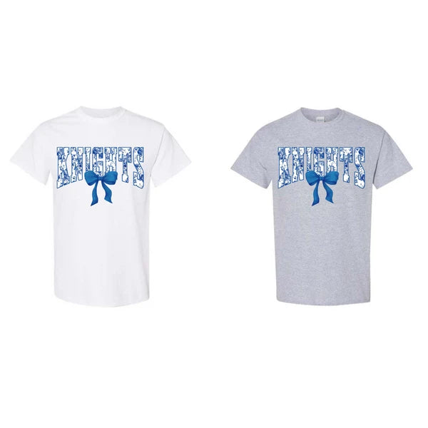 Knights Floral Bow Gildan T-Shirt