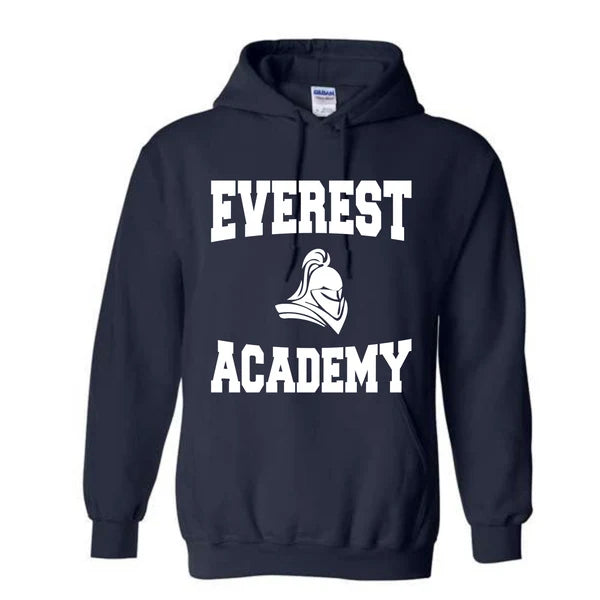 White Everest Design Gildan Hoodie