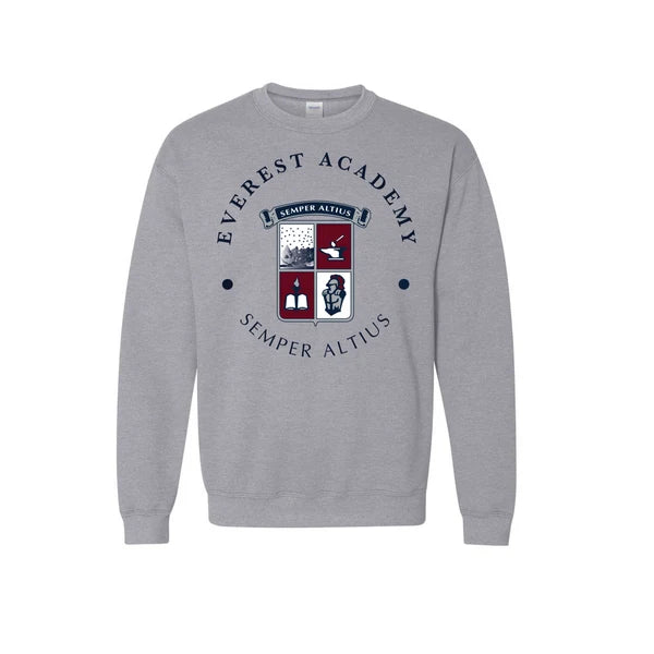 Everest Academy Logo Gildan Crewneck