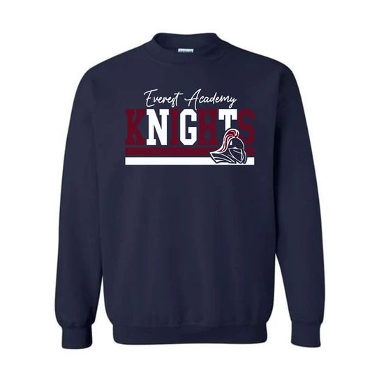 Knights Maroon/White Design Gildan Crewneck