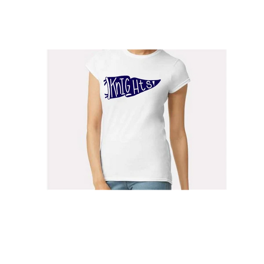 Navy Knights Flag Womens T-Shirt