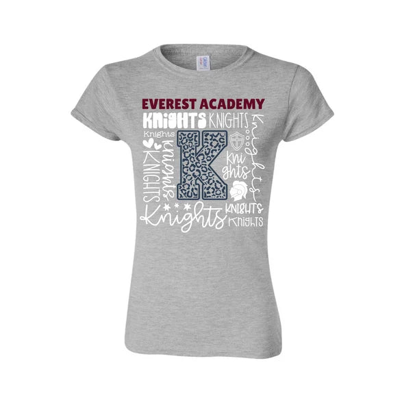 Leopard K Knights Womens T-Shirt