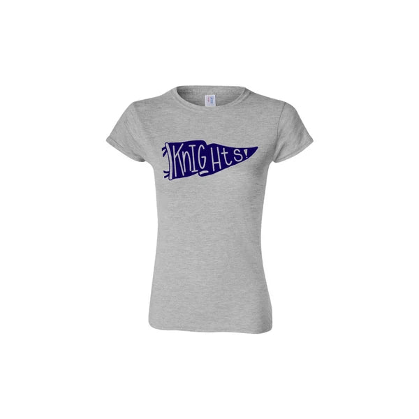 Navy Knights Flag Womens T-Shirt